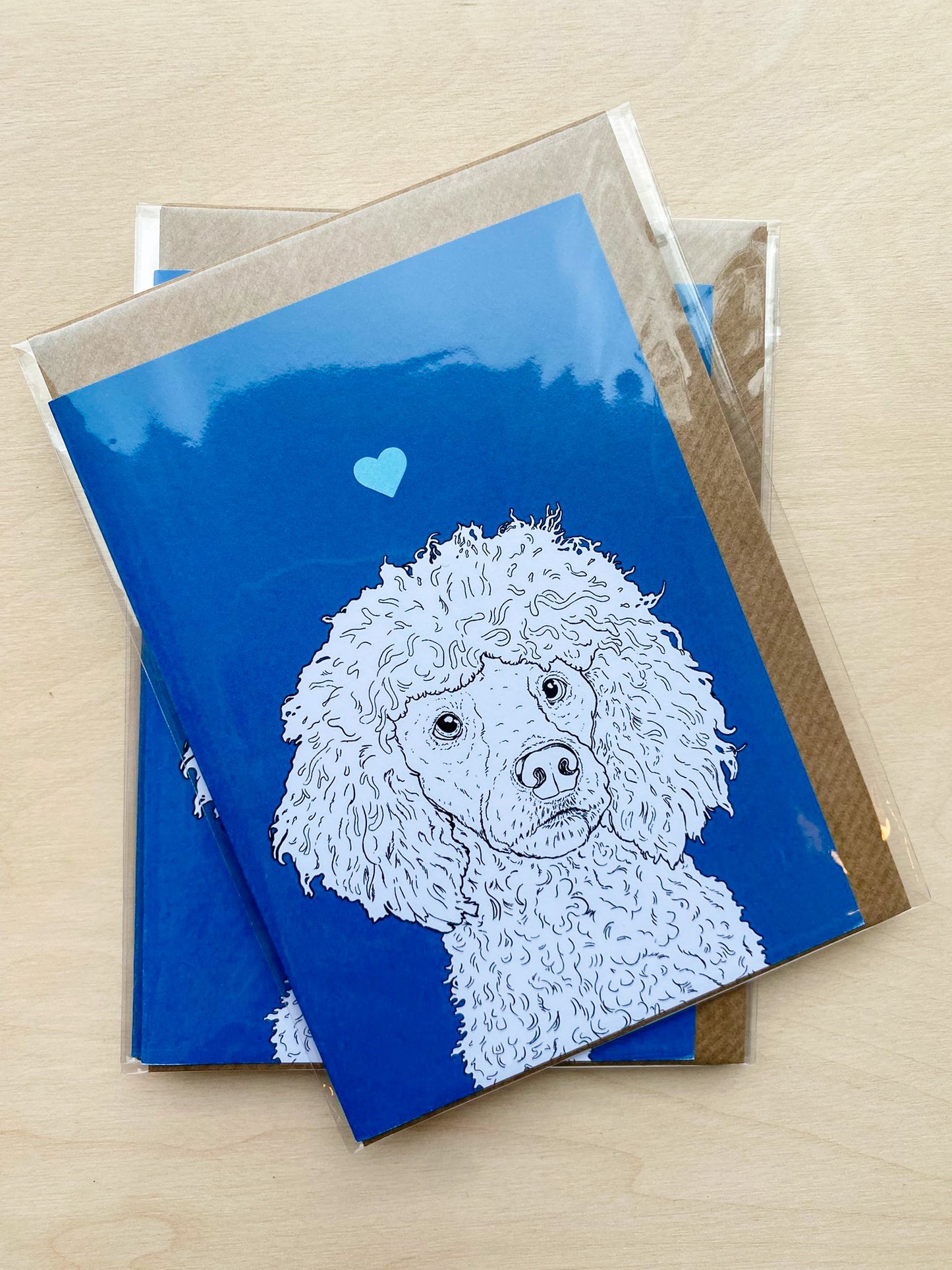 Poodle Greeting Card - A6