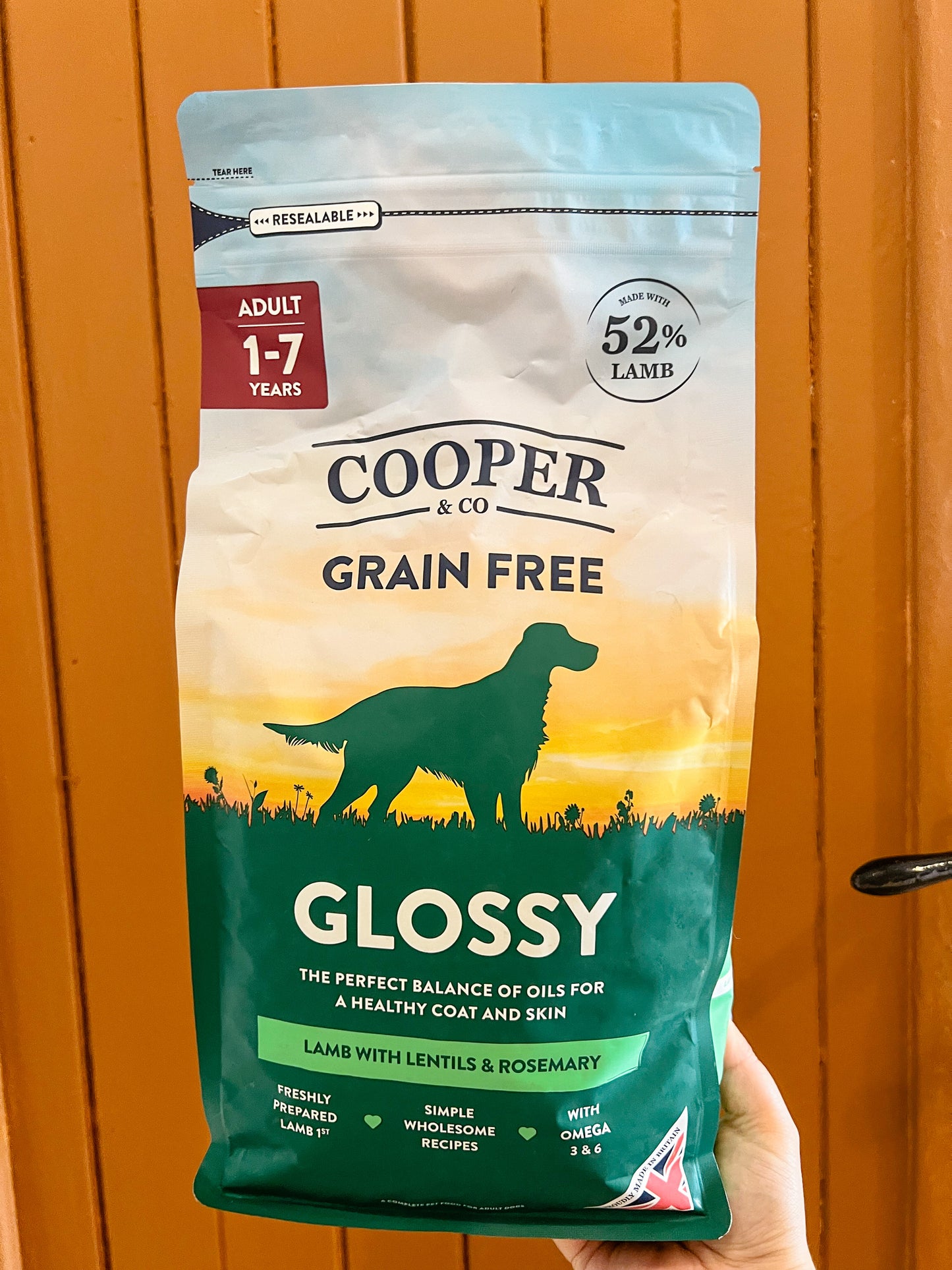 Glossy Dog Food - Lamb with Lentils and Rosemary 1.5kg - 10kg