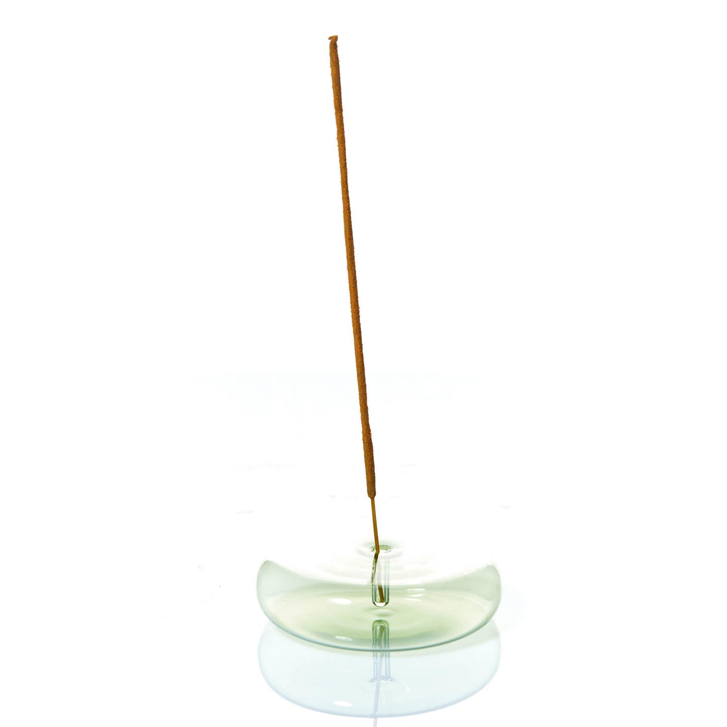 Dimple - Hand Blown Glass Incense Holder Grey