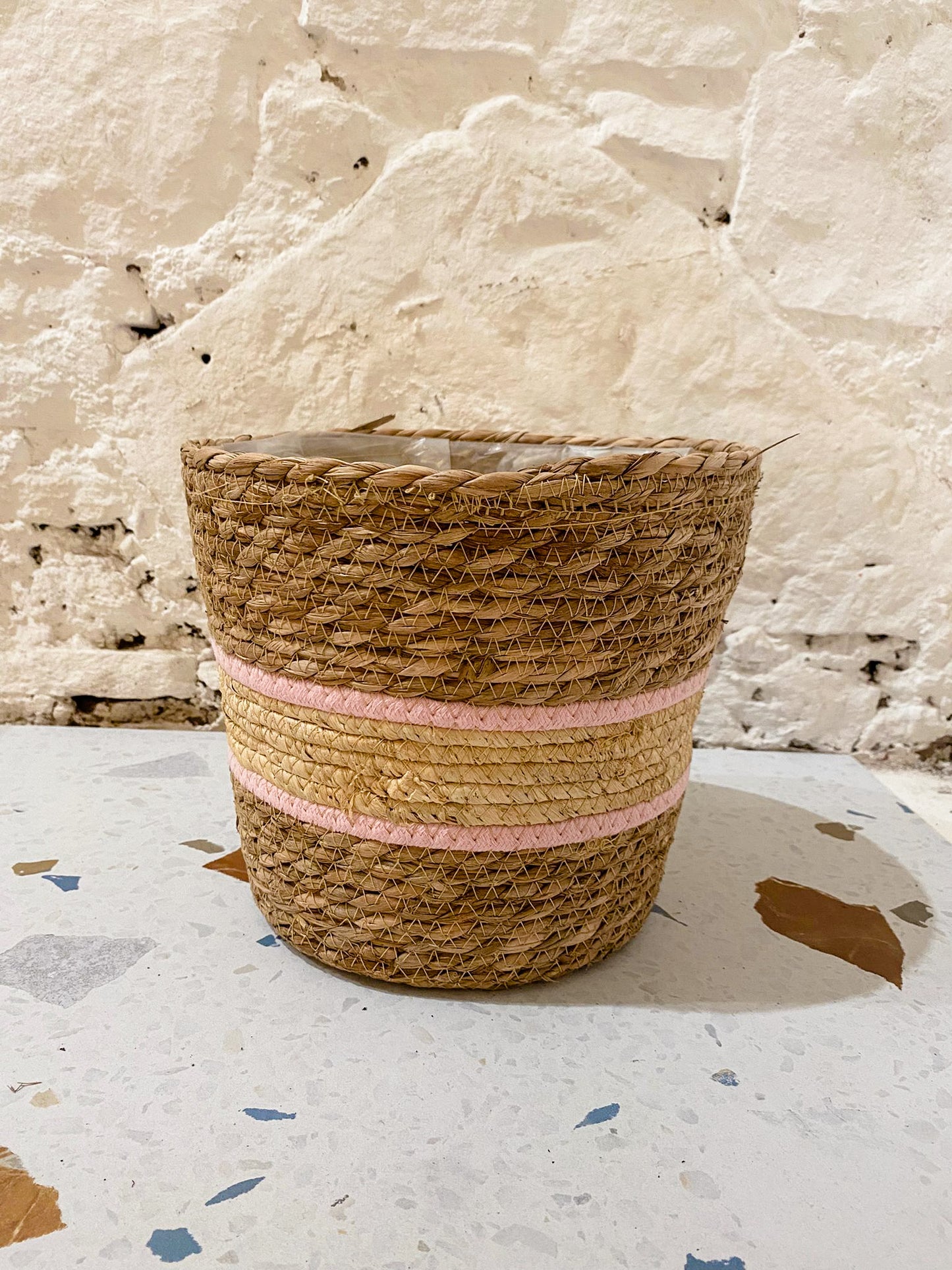 Stripe Basket - 25cm Plant Pot